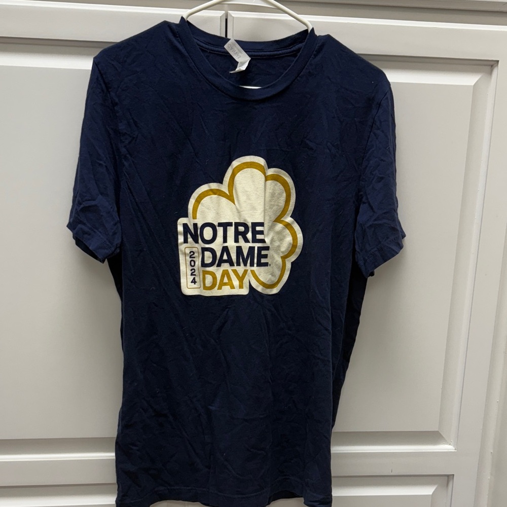 Bella Canvas Navy Notre Dame shirt